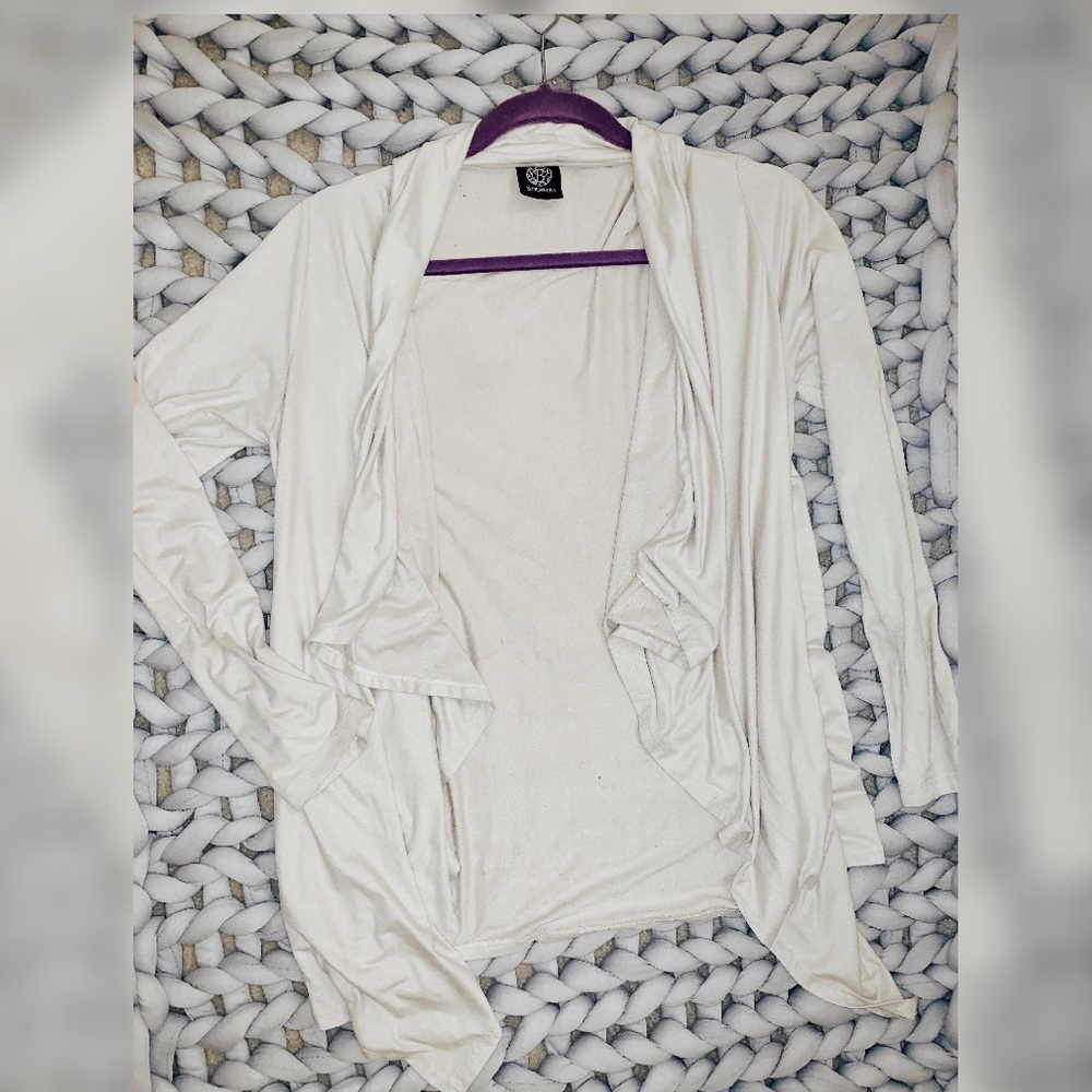 Beige Suede cardigan